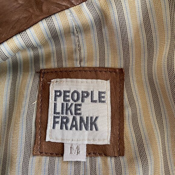 People Like Frank Leather Jacket Sz M - Picture 3 of 10